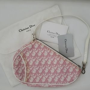 Dior Pink Mini Saddle Bag